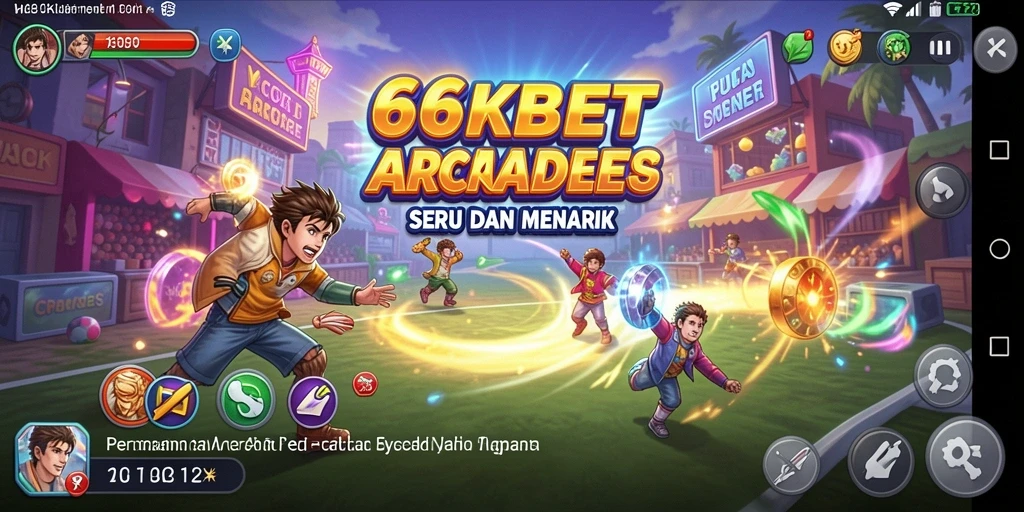 Screenshot gameplay menarik dari 66KBET yang menunjukkan aksi arcade.