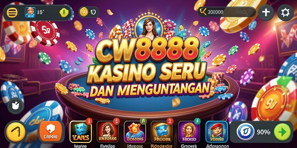 Tampilan gameplay CW8888 dalam suasana Kasino yang mengasyikkan.