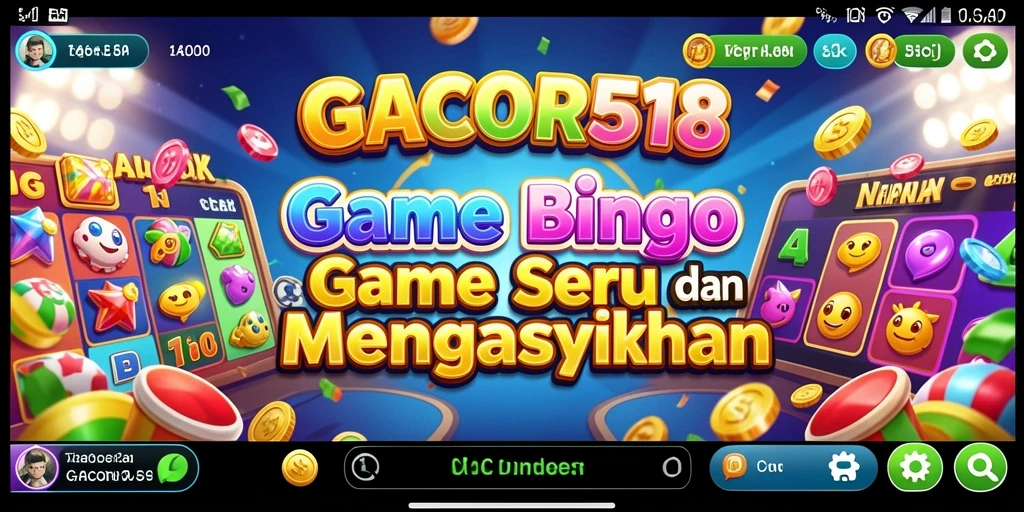 Tampilan gameplay seru Bingo di GACOR518.
