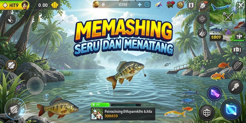 Tampilan menakjubkan gameplay memancing di HIT9.