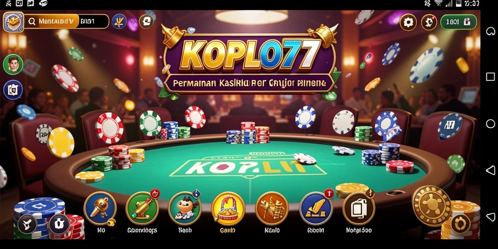 Tampilan gameplay KOPLO77 yang mengasyikkan di kasino digital.