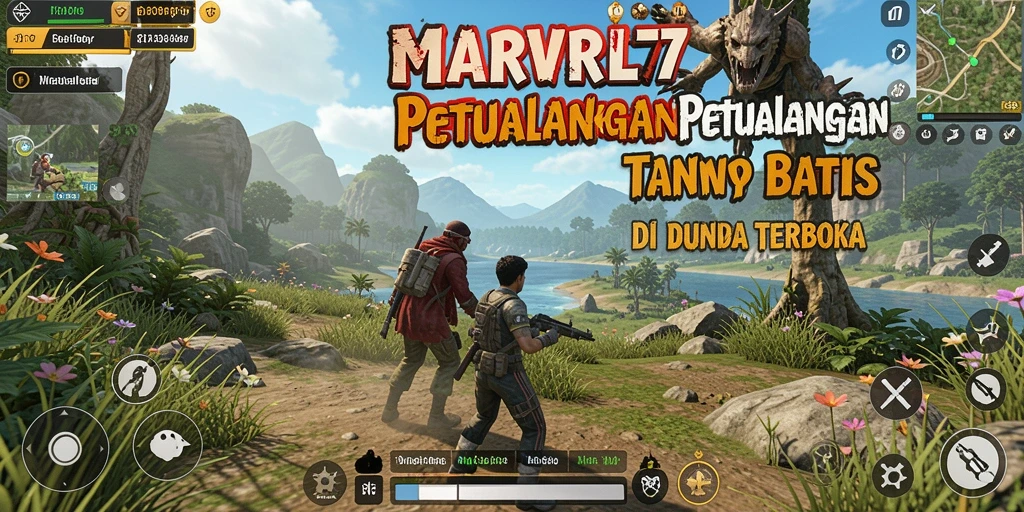 Tampilan gameplay Open World yang luas dan menawan di MARVRL77.