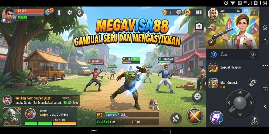 Screenshot MEGAVISA88 menampilkan keseruan gameplay Casual.