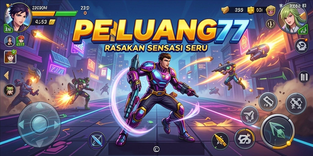 Screenshot PELUANG77 menampilkan aksi seru gameplay Arcade yang menantang.