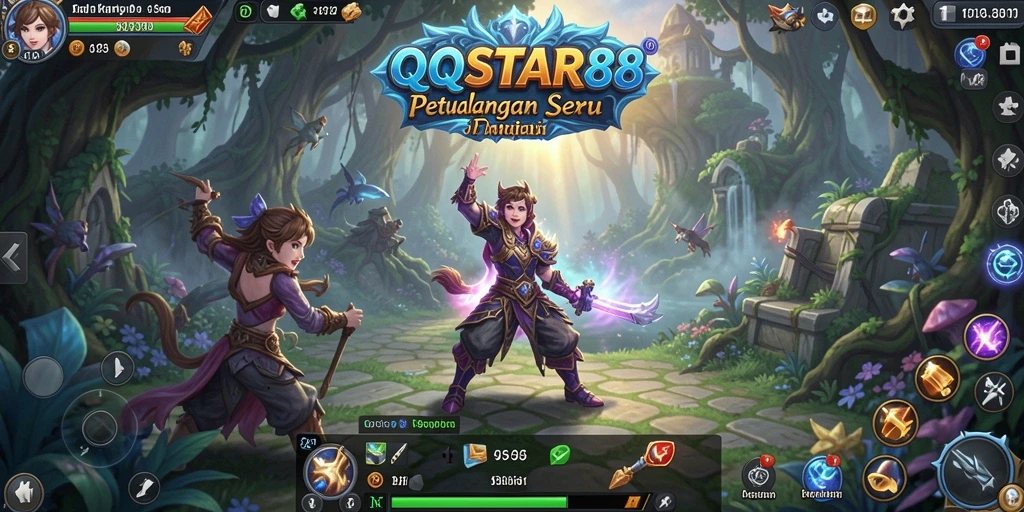 Screenshot QQSTAR88 menampilkan aksi seru dalam permainan petualangan.
