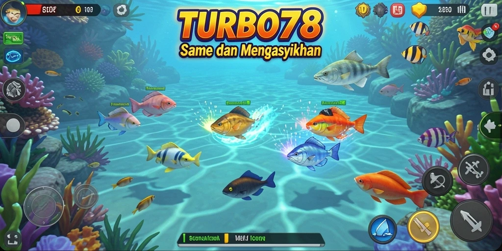 Tampilan luar biasa dari gameplay Tembak Ikan TURBO78 yang mendebarkan.