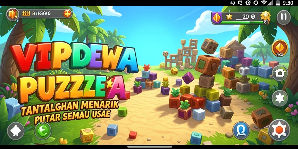 Tampilan gameplay Puzzle yang menantang dan interaktif.